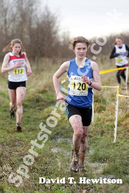 Yellow 120 the under-17 women 2012 North East Championships, Summerhill Country Park, Hartlepool.